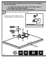 Предварительный просмотр 8 страницы B-Tech MountLogic Range BT8426 Installation Manual & Parts List