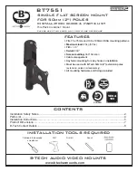 B-Tech System 2 BT7551 Installation Manual & Parts List предпросмотр