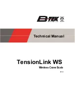 B-TEK Scales TensionLink WS Technical Manual предпросмотр