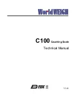 B-TEK Scales WorldWEIGH C100 Series Technical Manual preview