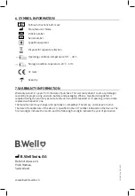 Preview for 4 page of B.Well PRO-166 Instructions For Use