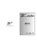 B2 Audio BSW8 Owner'S Manual preview