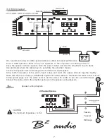 Предварительный просмотр 7 страницы B2 Audio Duo Owner'S Manual