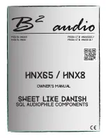 B2 Audio HNX65 Owner'S Manual preview