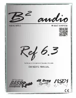 B2 Audio REF 6.3 Owner'S Manual preview