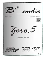 B2 Audio Zero.5 Owner'S Manual preview