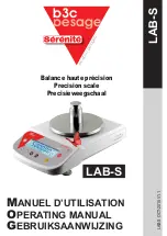 B3C pesage LAB-S Operating Manual preview