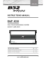 Предварительный просмотр 1 страницы B52 marine BMP 4004 Instruction Manual