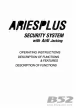 B52 ARIES PLUS Operating Instructions Manual предпросмотр