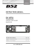 B52 DV-8772 Instruction Manual preview