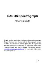 Preview for 3 page of Baader Planetarium MPE DADOS User Manual