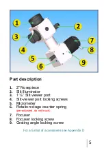 Preview for 5 page of Baader Planetarium MPE DADOS User Manual