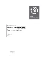 Предварительный просмотр 1 страницы BAB TECHNOLOGIE INTERCOMMODULE Documentation