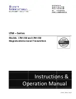 Предварительный просмотр 1 страницы BABBITT LTM Series Instruction & Operation Manual