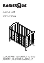 Babies R' Us Roma Cot Instructions Manual preview