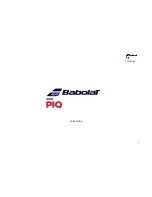 Babolat PIQ Fuel Battery Bank User Manual предпросмотр