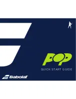 Предварительный просмотр 1 страницы Babolat POP Quick Start Manual