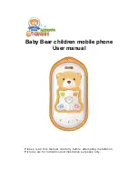 Предварительный просмотр 1 страницы Baby Bear Children mobile phone User Manual