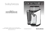 Baby Brezza Formula Pro Instructions Manual preview