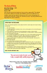 Предварительный просмотр 5 страницы Baby Buddy Bottle Buddy 00750 Instruction Manual