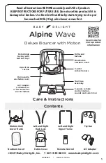 Preview for 1 page of BABY DELIGHT Alpine Wave BD06090 Care Instructions