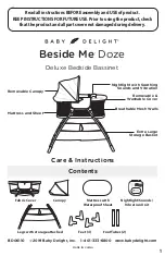 Предварительный просмотр 1 страницы BABY DELIGHT Beside Me Doze Instructions Manual