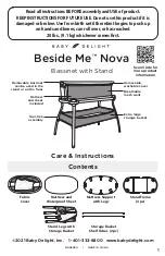 Предварительный просмотр 1 страницы BABY DELIGHT Beside Me Nova Care Instructions