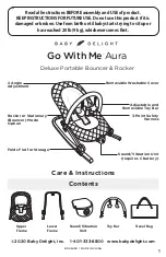 Предварительный просмотр 1 страницы BABY DELIGHT Go With Me Aura Instructions Manual