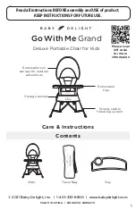 BABY DELIGHT Go With Me Grand Care Instructions preview