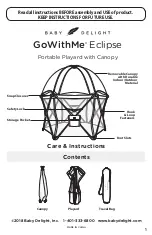 Предварительный просмотр 1 страницы BABY DELIGHT GoWithMe Eclipse Care Instructions