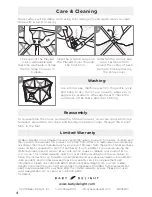 Preview for 4 page of BABY DELIGHT GoWithMe Haven Care Instructions