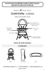 BABY DELIGHT GoWithMe Jubilee Care Instructions preview