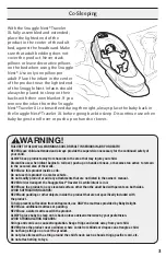 Preview for 3 page of BABY DELIGHT Snuggle Next Traveler XL Care Instructions