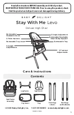 BABY DELIGHT Stay With Me Levo Care Instructions preview