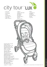 Baby Jogger City Tour Lux User Manual preview