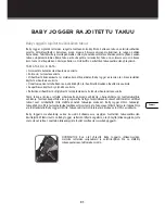 Предварительный просмотр 91 страницы Baby Jogger City Versa Assembly Instructions Manual