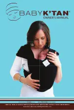 Preview for 1 page of Baby K’tan Brezee Baby Carrier Owner'S Manual