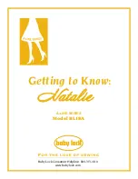 Baby Lock A-LINE Natalie BL18A Getting To Know Manual preview