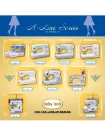 Предварительный просмотр 1 страницы Baby Lock A-Line Series Catalog