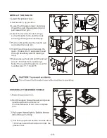 Preview for 18 page of Baby Lock Amelia BL100A Instruction And Reference Manual