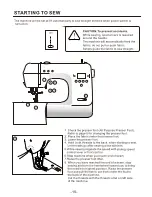 Preview for 19 page of Baby Lock Amelia BL100A Instruction And Reference Manual