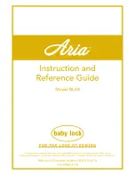 Baby Lock Aria BLAR Instruction And Reference Manual preview