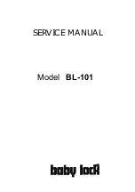 Предварительный просмотр 1 страницы Baby Lock BL-101 Service Manual