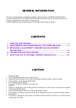 Preview for 2 page of Baby Lock BL-6300 Service Manual