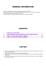 Preview for 2 page of Baby Lock BL7800 Service Manual