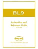 Baby Lock BL9 Instruction And Reference Manual preview