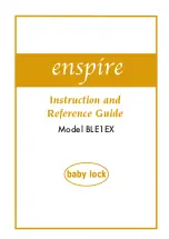 Preview for 1 page of Baby Lock BLE1EX Instruction And Reference Manual