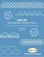 Baby Lock BLRK3-HSLA Instructions Manual preview