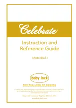 Baby Lock Celebrate BLS1 Instruction And Reference Manual preview