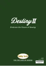 Предварительный просмотр 198 страницы Baby Lock Destiny II Manual